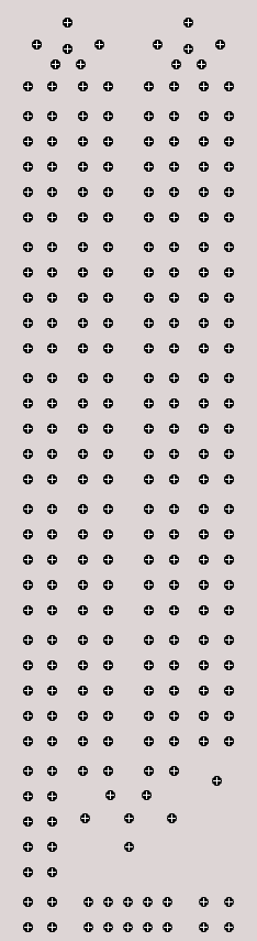 A template of a maple cribbage board that includes drilled holes for pegs.