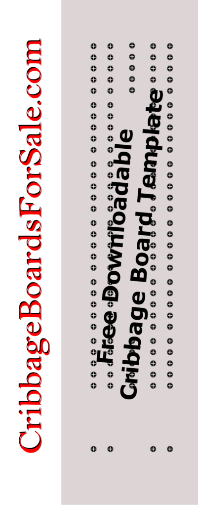 Free Cribbage Board Template