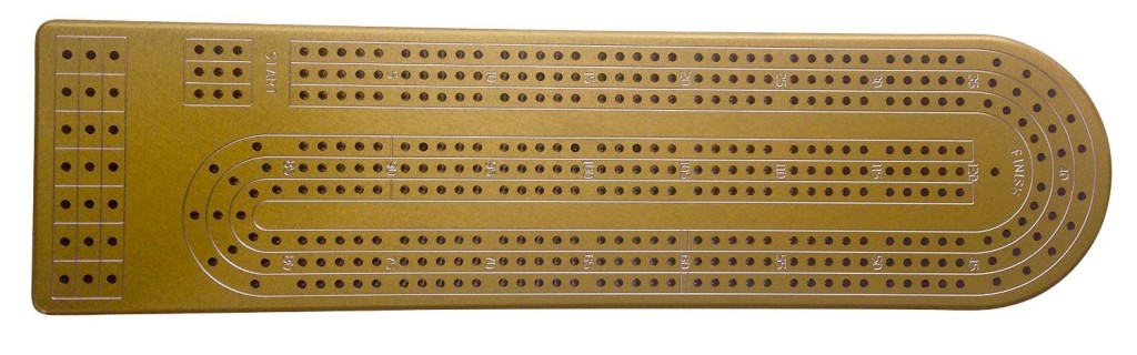 Gold-Anodized-Alumininum-Cribbage-Board