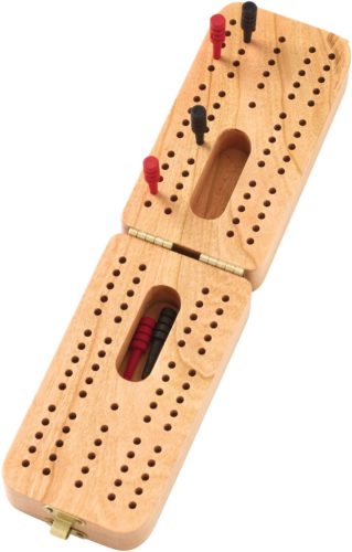 Crafted of Cherry Wood - Folding Standard Cribbage Board - Made in USA