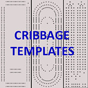 travel cribbage board template