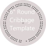 Round Cribbage Board Template